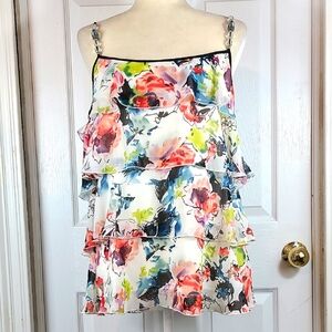 Lapis Tiered Ruffle Blouse